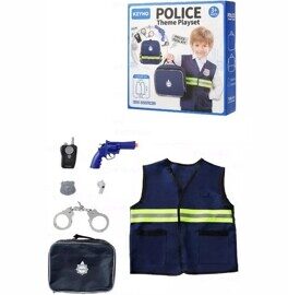 Детский игровой набор Полицейский + сумка, рация, наручники, KN 631