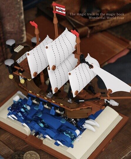 Конструктор Летучий голландец корабль 13042, 925 дет., магическая книга