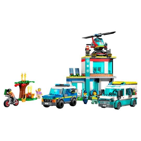 Конструктор Штаб аварийных транспортных средств King 8012, аналог Lego Сити 60371