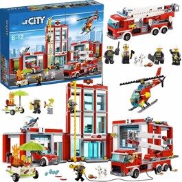 Конструктор Пожарная часть 11503, 1213 дет., аналог LEGO City (Лего Сити) 60110