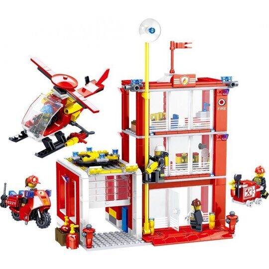 Конструктор Пожарная станция, QL0221, 558 дет.