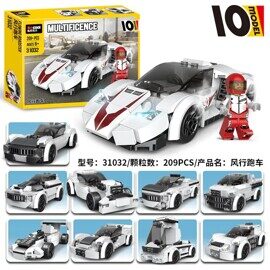 Конструктор Гоночный автомобиль 10 в 1 Decool 31032