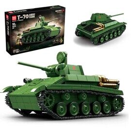 Конструктор Советский легкий танк Т-70 QUAN GUAN 100291