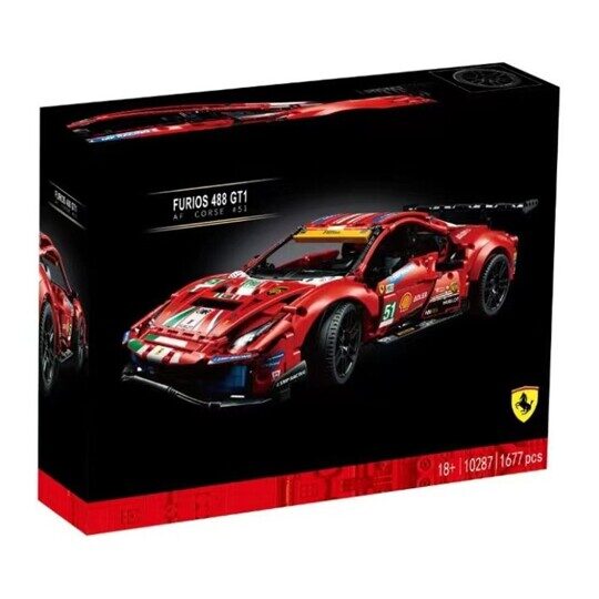 Конструктор Спорткар Ferrari 488 GTE AF Corse, 10287, Техник