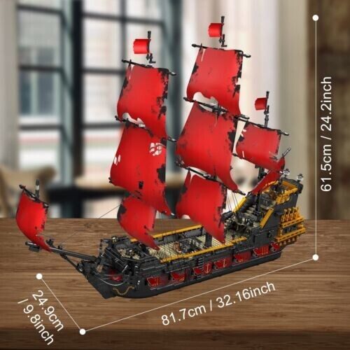 Конструктор Месть Королевы Анны 3139 дет. Mould King 13109, Пиратский корабль