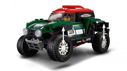 Конструктор 1967 Mini Cooper S Rally и 2018 MINI John Cooper Works Buggy, Speeds Champion, Lari 11257