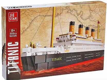 Конструктор Титаник 65 см, 1059 дет., Jie Star 92026