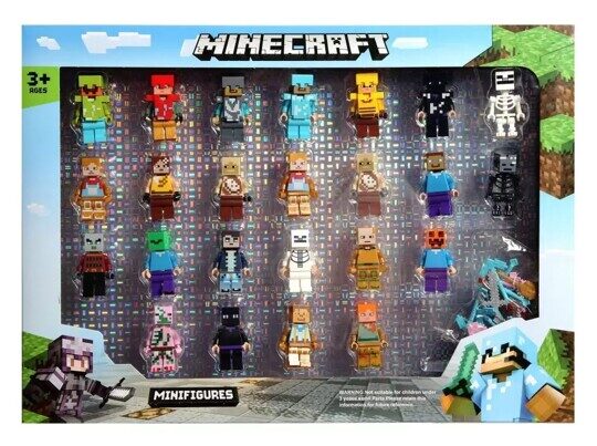 Набор минифигурки Майнкрафт 24 шт. minifigures Minecraft