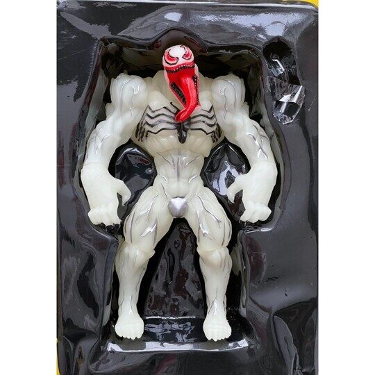 Анти Веном белый игрушка, коллекционный, светится в темноте, Venom