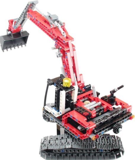 Конструктор Красный Экскаватор 2 в 1, King 90022, Техник