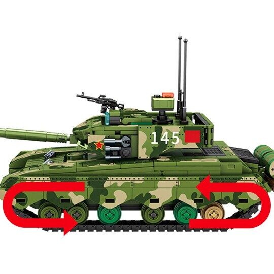 Конструктор Основной боевой танк Type 99B, Sembo 203145, 932 дет