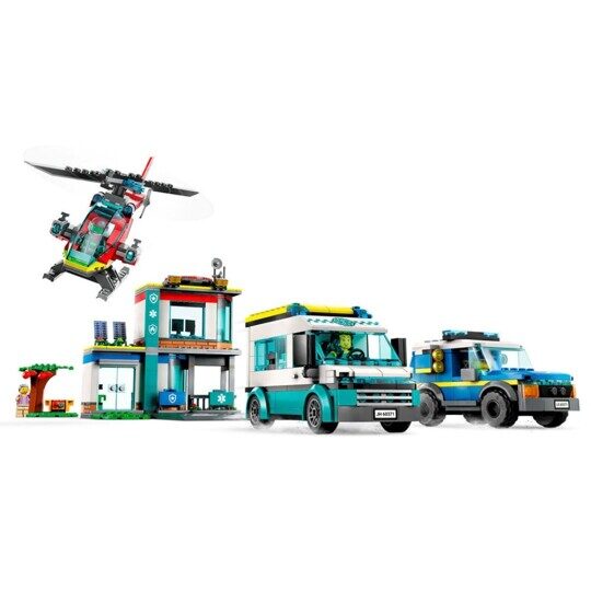 Конструктор Штаб аварийных транспортных средств King 8012 / 70371, аналог Lego Сити 60371