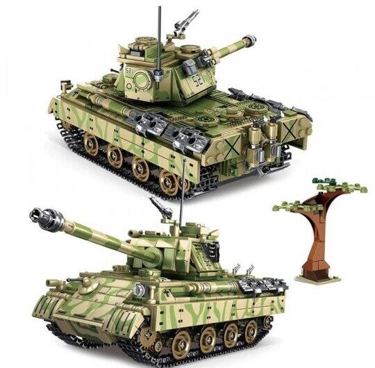 Конструктор Немецкий танк Panzerkampfwagen V Panther SY0108, 858 дет
