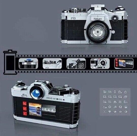 Конструктор Фотоаппарат 3D 00846, 405 дет, Zhe Gao