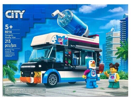 Конструктор Фургон для шейков Пингвин King 8014, аналог Lego Сити 60384