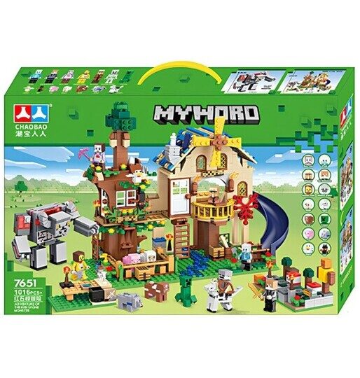 Конструктор Особняк Майнкрафт, 1016 дет., 14 фигурок 7651 Minecraft