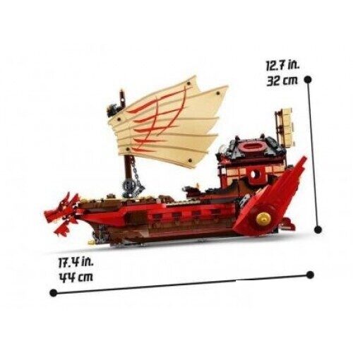 Конструктор Ниндзя Летающий корабль Мастера Ву, Lari 11558, 1821 дет.