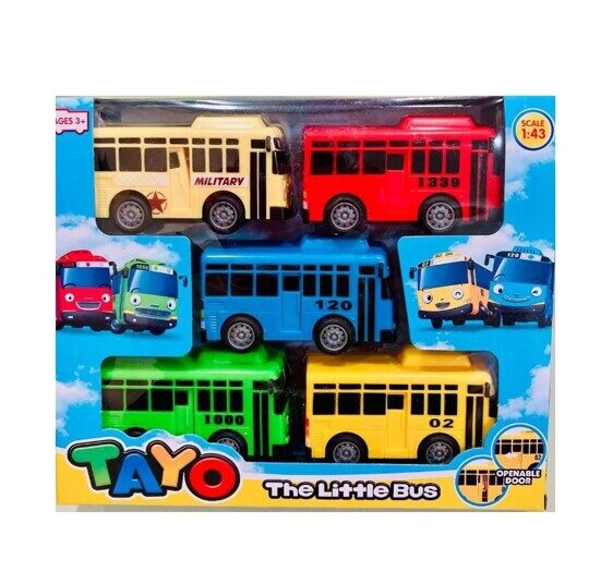 Набор автобусов Тайо 5 штук, EJ 874, Tayo