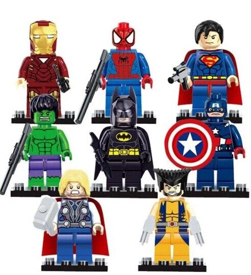 Набор игровых фигурок Marvel Мстители 8 шт. с оружием 22621