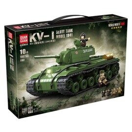 Конструктор Танк КВ-1, Quan guan 100253, 1192 дет., аналог LEGO (Лего)