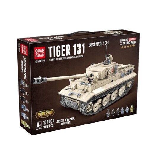 Конструктор Танк Tiger 131, 1018 дет., 100061 Quanguan,