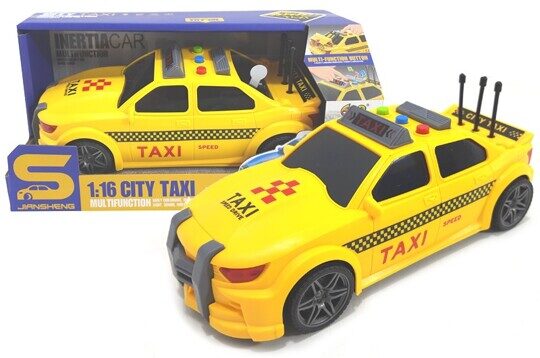 Такси игрушка  js124d, инерционный, свет, звук