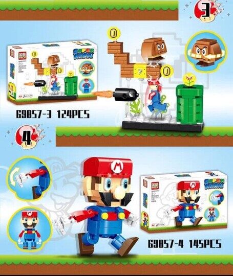 Конструктор Super Mario 4 вида, PRCK 69857