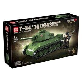 Конструктор Советский средний танк Т34/76 Т34/76 1943 года СССР, 415 дет., 100297 Quan guan