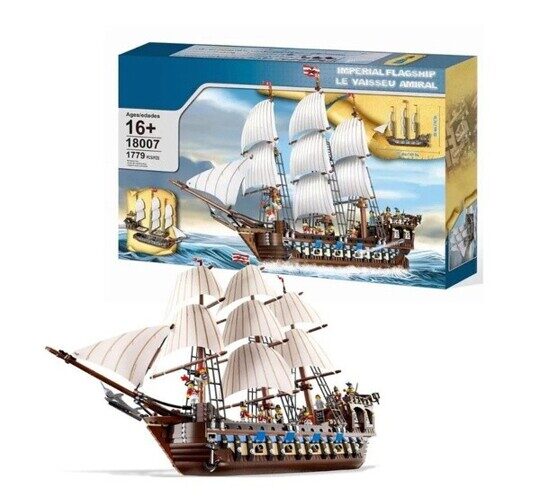 Конструктор Имперский Флагман KING 18007, 9 минифигурок, Пираты