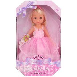 Кукла Невеста BR102A, розовое платье