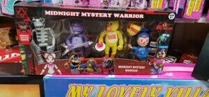Аниматроники набор фигурок Five Nights at Freddy's (Скелет, Бонни, Чика, Клоун), 4 героя, 31723