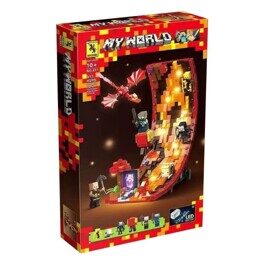 Конструктор Нижний мир Майнкрафт, свет, RENZAIMA 811 Minecraft