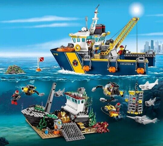 Конструктор Корабль исследователей морских глубин King 66115, Сити, аналог лего
