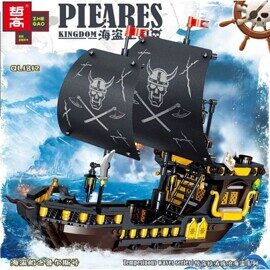 Конструктор Пиратский корабль Черные Паруса, 693 дет., QL1812, Пираты