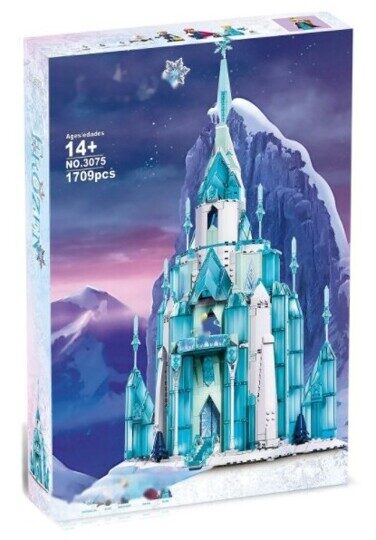 Конструктор Frozen Большой ледяной замок 3075, 1709 деталей, аналог LEGO Disney Frozen 43197