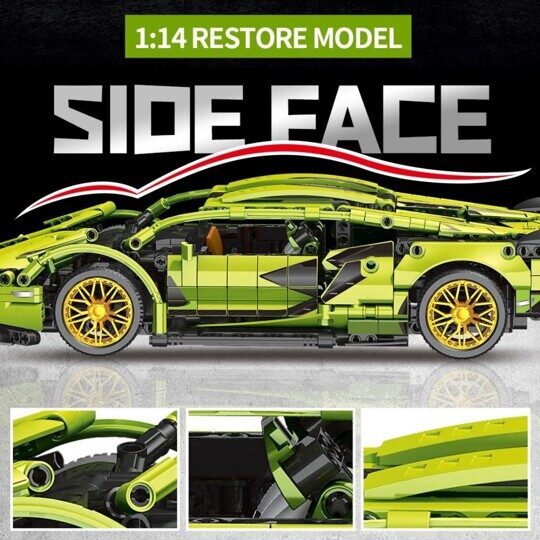 Конструктор Lamborghini Sian FKP 37 JKC 7101, 1100 дет., Сиан