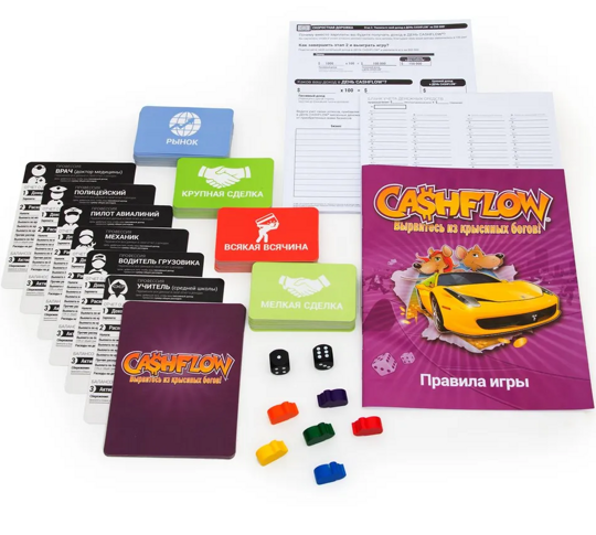 Настольная игра Cashflow. Денежный поток. Вырвитесь из крысиных бегов (копия) 0132R