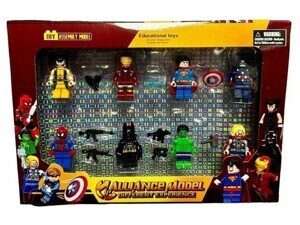 Набор игровых фигурок Marvel Мстители 8 шт. с оружием 22621