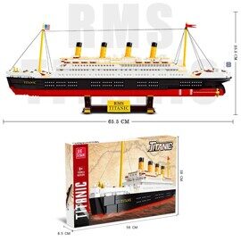 Конструктор Титаник 65 см, 1059 дет., Jie Star 92026