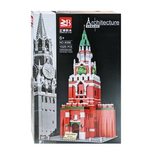 Конструктор Спасская башня Кремля King 8066, 1025 деталей