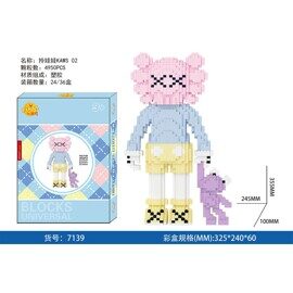Конструктор 3д Bearbrick, фигурка Kaws, 4950 дет. 7139