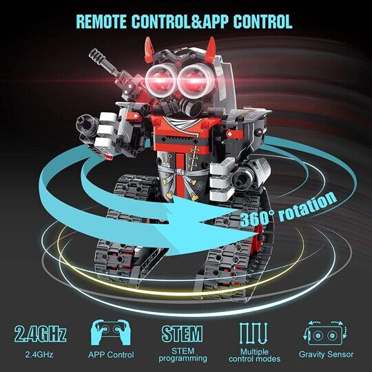 Конструктор Робот красный на управлении, 3 в 1, 419 дет., 8030, Техник