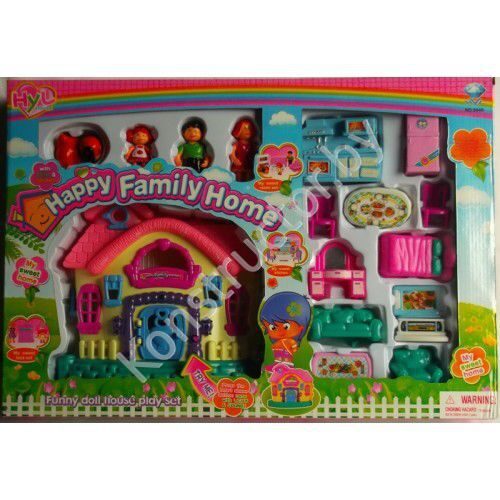 Игровой домик для кукол Happy Family Home 8046 со световыми и звуковыми эффектами купить в Минске
