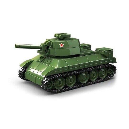 Конструктор Советский средний танк Т34/76 Т34/76 1943 года СССР, 415 дет., 100297 Quan guan