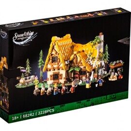 Конструктор Дом Белоснежки и 7 гномов King 68242, 2228 дет., световые эффекты
