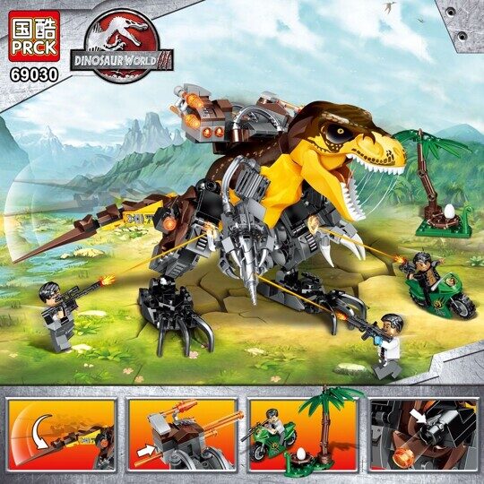 Конструктор Тираннозавр атака, 369 дет., PRCK 69030, Юрский период