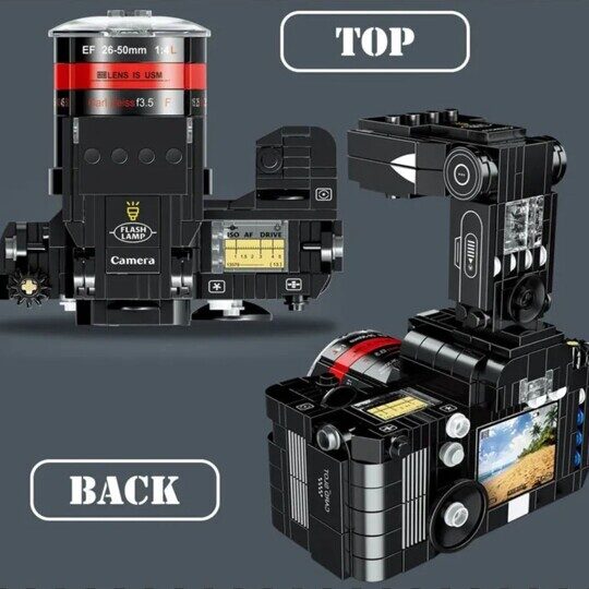 Конструктор Фотоаппарат 3D Canon со вспышкой 00845, 407 дет, Zhe Gao