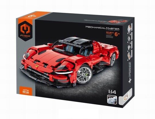 Конструктор Красный спорткар QiHui 5820, Техник, инерция, 457 дет., Mechanical Master