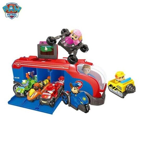 Игрушка Щенячий патруль Автобус, 3 щенка, Райдер, 909B, свет, звук