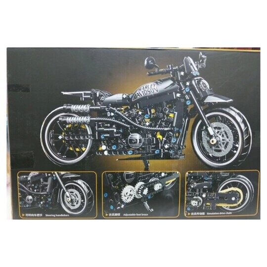 Конструктор Мотоцикл Harley-Davidson H1127, 680 дет., Техник Харлей Дэвидсон